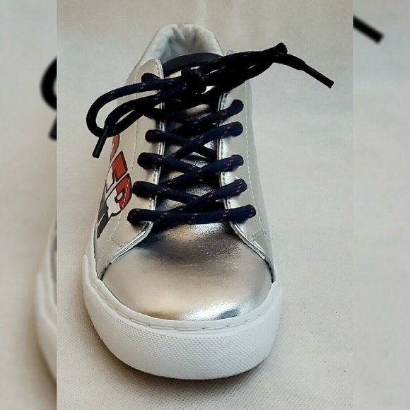 TOMMY HILFIGER AUTHENTIC LONI METALLIC LOGO TOMMY SNEAKERS WOMEN'S SIZE 8 - Picture 2 of 12